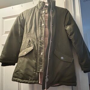 Michael Kors green and light pink puffer